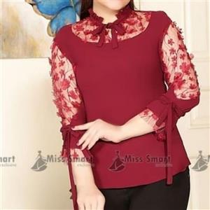 شومیزمجلسی آستین شکوفه