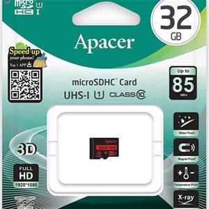 کارت حافظه MicroSDXC اپیسر مدل AP32G کلاس 10 سرعت 85MBps ظرفیت 32 گیگابایت