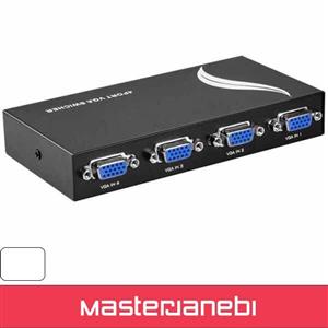 سوئیچ تصویر VGA مانیتور ۴ به ۱ دستی