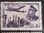 تمبر نفیس 5 ریالی پست هوایی محمد رضا پهلوی