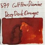 نمونه جوهر خودنویس Diamine Deep Dark Orange