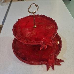 سینی دو طبقه رزینی