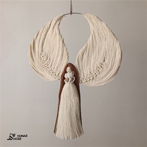 گیفت فرشته مکرومه عروسک مکرومه عروسک فرشته