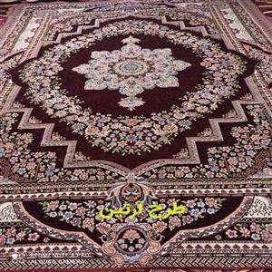 روفرشی  مخمل زرکدار 12 متری مخمل ارزان یزد ایرانی نیرباف nirbaft  طرح آرتین