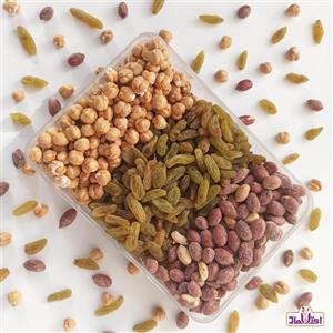 نخودچی کشمش بادام 250 گرمی اعتماد  (آجیل فاما )\nآجیل توجیبی
