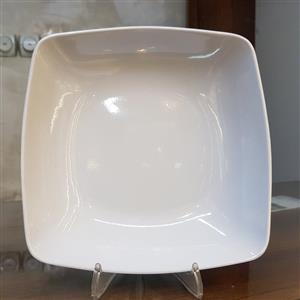 کاسه سوپ(خورشت دونفره )چهار گوش کد 811سفید ساده ملامین یزد رکسانا
