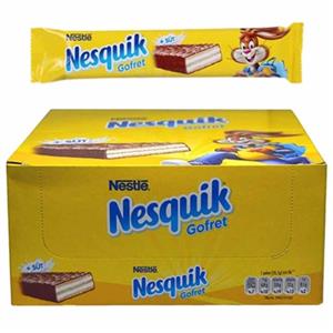 ویفر شکلاتی و شیری Nesquik Nestle  نسکوئیک نستله بسته 30 تایی