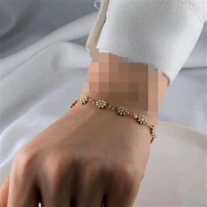 دستبند بابونه استیل