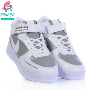 کفش اسپرت نیم ساق (رنگ سفید_خاکستری)