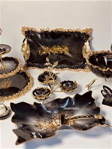 سرویس پذیرایی مشکی طلایی