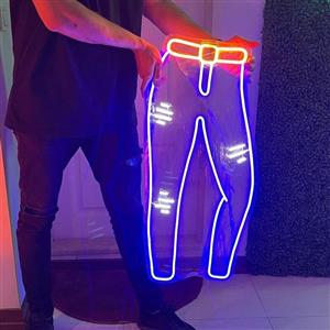 تابلو نئونی طرح شلوار