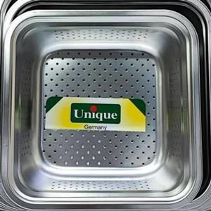 آبکش استیل  مربع سایز  26 یونیک