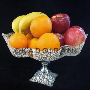 میوه خوری ملیله مسی روکش نقره 