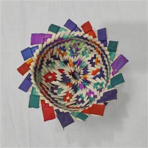قندان حصیری رنگارنگ
