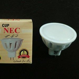 لامپ هالوژن 5 وات ایرانی برند nec  پایه سوزنی سفید و آفتابی