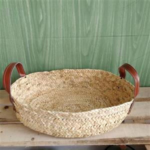 سینی دسته چرم قطر 30