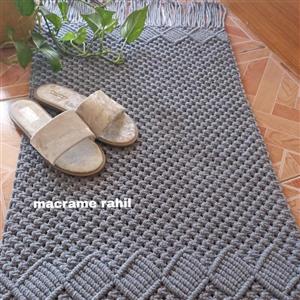 پادری مکرومه مخصوص راهروواتاق خواب واشپزخانه بسیارزیباومدرن باهرطرح ورنگ‌دلخواه