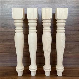 پایه چوبی خراطی 40 سانتی مدل M1 با چوب روسی