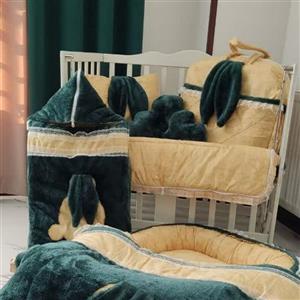 سیسمونی طرح خرگوش  پارچه مخمل خز و پارچه کتان نخ درجه یک