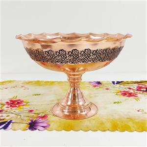 جا میوه ای مسی (میوه خوری)مسی ریزگل برجسته