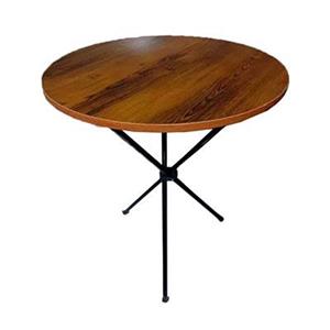 میز خاطره ام دی اف با پایه فلز ی قطر 60 