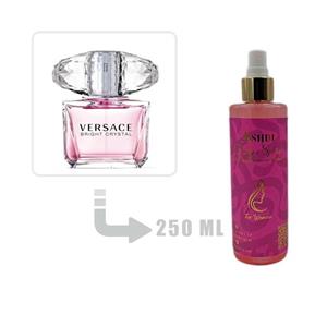 بادی اسپلش زنانه حِس مدل VERSACE Bright Crystal حجم 250 میلی لیتر