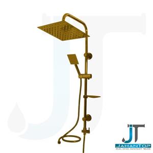 علم دوش طلایی یونیورست دوکاره استیل سردوش مربع 20*20