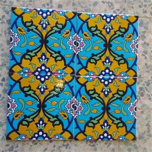 کاشی سنتی  20 در 20 کد 101 نارنجی بسته 25 عددی