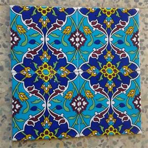 کاشی سنتی 20 در20  کد101 لاجوردی بسته 25 عددی