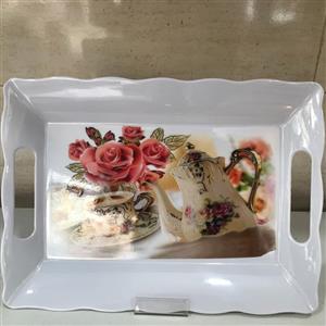 سینی ملامین طرح فنجان سایز2 بدون واسطه و مستقیم  کنید