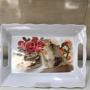 سینی ملامین طرح فنجان سایز 1