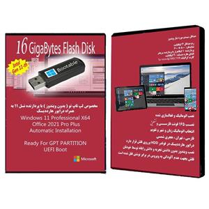 فلش بوتیبل Windows 11 Pro X64 UEFI - Office 2021 - Hdd Driver Gen 11-th 