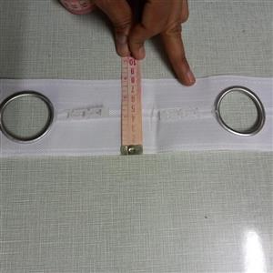 نوار پرده پانچ همراه حلقه مخصوص پرده های پانچی طلایی و نقره ای