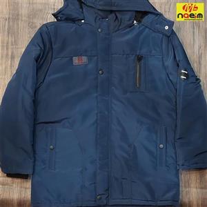 کاپشن مردانه سایز خیلی بزرگ قواره دار 4xl و 5xl سرمه ای و مشکی داخل خز و پشم شیشه