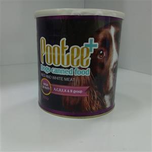 کنسرو غذای سگ پوتی- مخلوط گوشت سفید و قرمز 