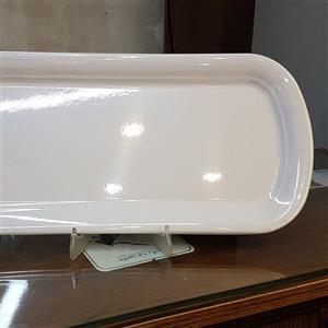 دیس رولت خوری بزرگ کد 800 سفید ساده ملامین یزد رکسانا