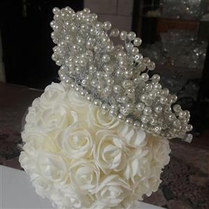 تاج مرواریدی عروس