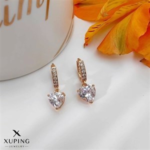 گوشواره حلقه ای نگین ژوپینگ 