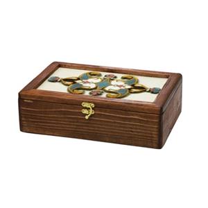 جعبه فرش چوبی  30 در 20 سانتی متر طرح  ارغوان کد 10 هدیه ولنتاین