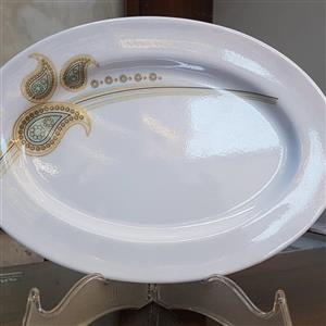 دیس سر ریز برنج ملامین کد 736 گل ترمه ملامین یزد رکسانا