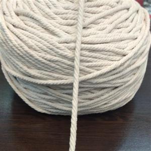 نخ مکرومه پنبه ای شیری 100 گرم