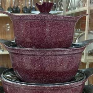 قابلمه 8 پارچه فورجbest.درب پیرکس سوپاپدار.دسته یکسره