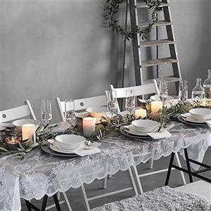 رومیزی پینک لند ترک سایز بزرگ 2 طرف دالبر\nمیز 10 نفره سایز 150*280  430000