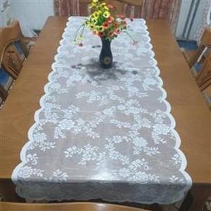 رومیزی پینک لند ترک سایز بزرگ 2 طرف دالبر\nبرای میز 6 نفره سایز 150*2  