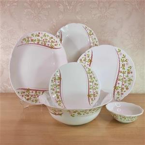 سرویس غذاخوری 26 پارچه سیلویا لیمیا صورتی\n\n