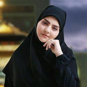 مقنعه کویتی جنس کرپ قواره 110 زنگ مشکی اندازه دور سر 28 29 30
