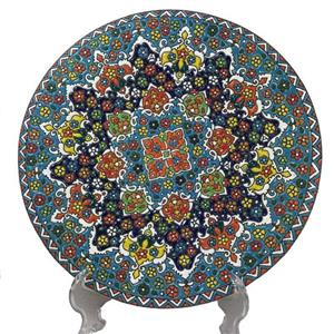 بشقاب مینا کاری قطر 30 سانت مدل برجسته 