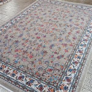 فرش ماشینی کاشان 500شانه طرح افشان گیلدا  6متری