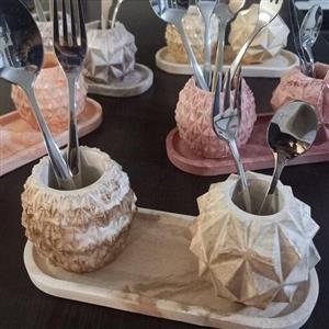 ست جا قاشق چنگالی