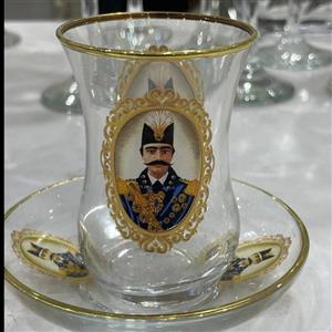 استکان نعلبکی کمرباریک